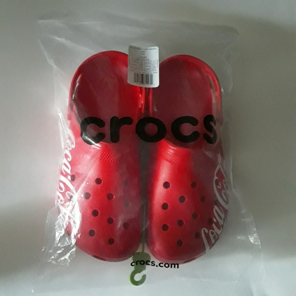 (New) RARE Crocs Coca Cola Classic Clogs & Coca Cola Bottle Cap Jibbitz (W10/M8) - Picture 12 of 12